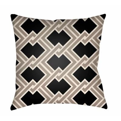 Weymontachie 20" Square Modern Pillow Moroccan Plush Onyx Black/Off White/Driftwood/Nutmeg/Gray/Pearl/Jet Black/Sage Outdoor Throw Pillow - Boutique Rugs