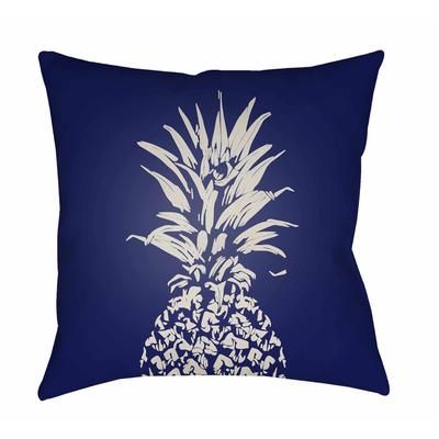 Sarangani 20" Square Coastal Pillow plush Seashell/Navy Blue/Smoke/Dark Gray/Gray/Violet/Light Gray/Marine Blue/Light Purple Outdoor Throw Pillow - Boutique Rugs