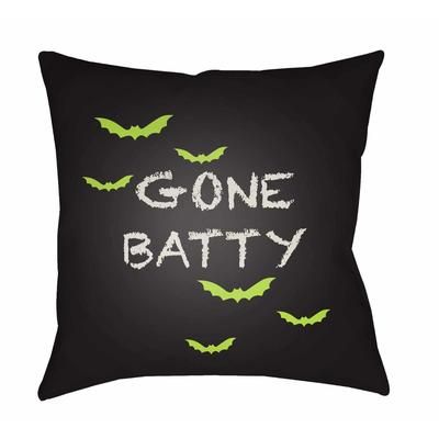 Tuod 18" Square Modern Halloween pillow Dark Purple/White Tonal/Brass/Dark Gray/Pewter/Black/Light Gray/Jet Black/Onyx Outdoor Throw Pillow - Boutique Rugs