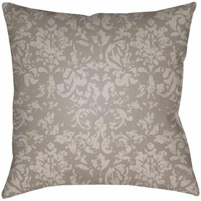 Kisante 22" Square Cottage Pillow plush Light Gray/Medium Gray Outdoor Throw Pillow - Boutique Rugs
