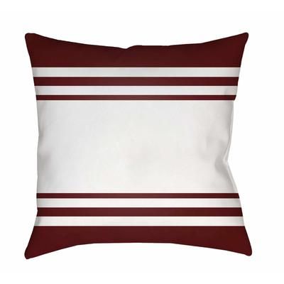 Vryheid 20" Square Coastal Pillow plush Chocolate Brown/Seashell/Dusty Sage/Gray/Neutral/Off White/Bronze/Light Silver/Dark Orange Outdoor Throw Pillow - Boutique Rugs