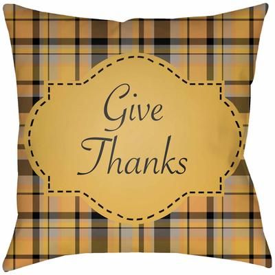 Bloxborough 20" Square Traditional Pillow plush Black/Burnt Orange/Saffron/Taupe Outdoor Throw Pillow - Boutique Rugs