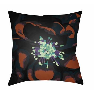 Retirement 20" Square Modern Pillow plush Black/Burnt Orange/Emerald/Light Green/Brick Red/Burnt Orange Outdoor Throw Pillow - Boutique Rugs