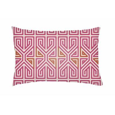 Bulls 14"L x 24"W Modern Pillow plush Off White/Rose Gold/Natural/Dusty Pink/Medium Gray/Light Silver/Blush/White/Dark Pink Outdoor Lumbar Pillow - Boutique Rugs