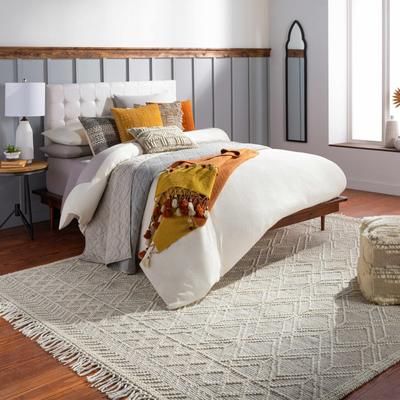 Nissequogue 22" Square Pillow Moroccan Plush Cotton Dusty Pink/Rust/Brick Red/Rust Lumbar Pillow - Boutique Rugs