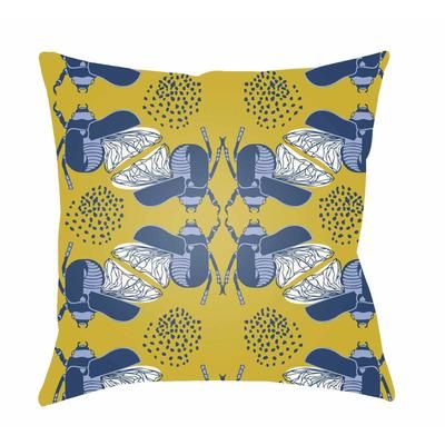 Laymantown 20" Square Modern Pillow plush Dark Blue/Light Blue/Mustard/White/Navy Outdoor Throw Pillow - Boutique Rugs