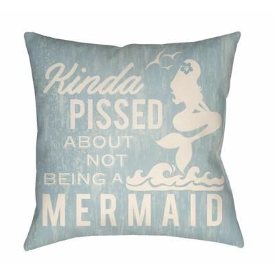 Brandermill 18" Square Coastal Pillow plush Seashell/Silver Blue/Arctic Sky/Dusty Sage/Cloud Gray/Pearl/Slate/Metallic Silver/Pewter/Slate Blue/Medium Gray Outdoor Throw Pillow - Boutique Rugs