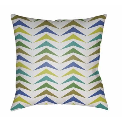 Sur 18" Square Modern Pillow plush Blue/Green/Mustard/Off White/Teal Outdoor Throw Pillow - Boutique Rugs