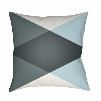 Panitian 18" Square Modern Pillow plush Charcoal/Dark Green/Light Blue/White/Green Outdoor Throw Pillow - Boutique Rugs