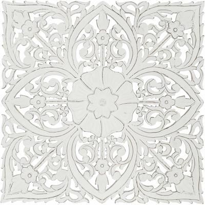 Slipe 35"H x 35"W x 1"D Wall Decor White Wall Decor - Hauteloom