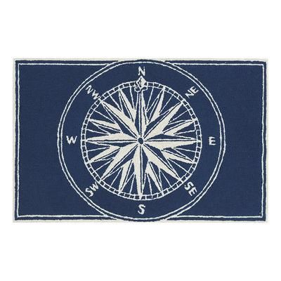 Compass Door Mat - 30" x 48", Gray - Frontgate