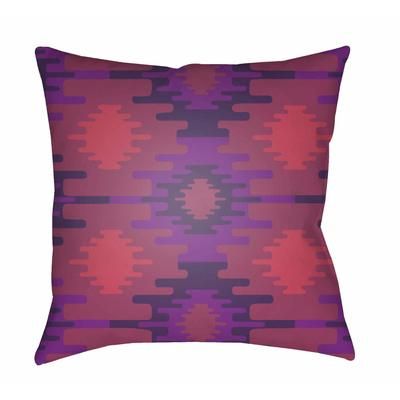 Charolette 18" Square Pillow Moroccan Plush Magenta/Medium Purple/Pink Outdoor Throw Pillow - Boutique Rugs
