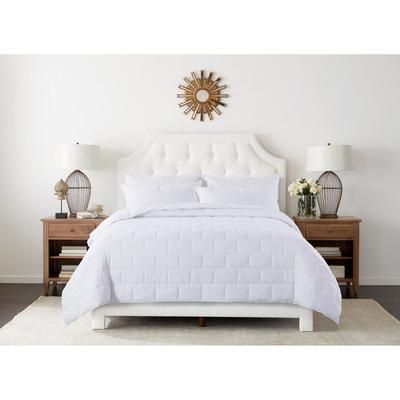 Subway Tile Stitch Down Alternative Blanket by St. James Home in White (Size KING)