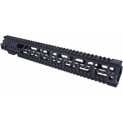 AT3 Tactical Pro Series Free Float Quad Rail AR15 Handguards 15in Extended Rifle Length Black AT3-QR-15