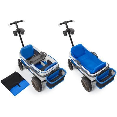 Gladly Family Anthem2 All-Terrain (2 Seater) Stroller Wagon - Electric Silver