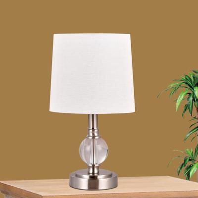 Brushed Steel Metal 15" Table Lamp, Set 2 by Fangio Lighting in Steel