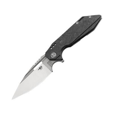 Bestech Knives Shodan Framelock Folding Knife 3.88" S35VN stainless blade Carbon fiber handle with titanium back handle BT1910C