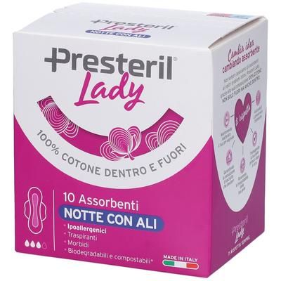 Lady Presteril Pura Protezione® Notte Ali 10 pz Assorbenti