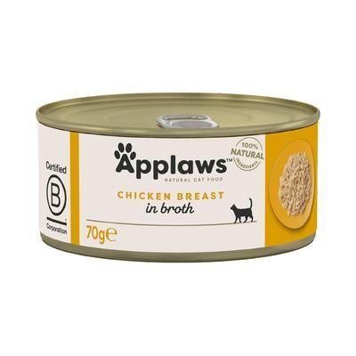 6x70g Chicken Breast Applaws Wet Cat Food