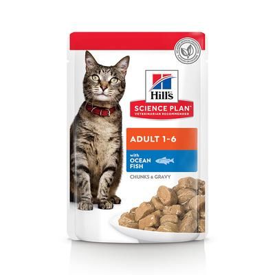 48x85g Ocean Fish Adult 1-6 Hill's Science Plan Wet Cat Food