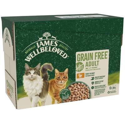 12x85g Adult Turkey James Wellbeloved Wet Cat Food