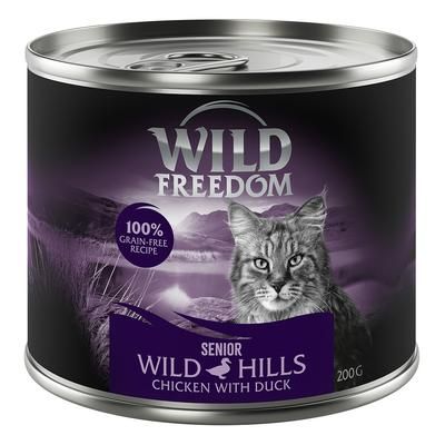 12x200g Senior Wild Hills Duck & Chicken Wild Freedom Wet Cat Food