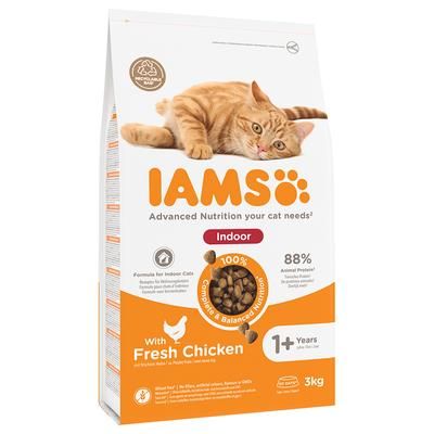 3kg Chicken Indoor Cat Advanced Nutrition IAMS Dry Cat Food