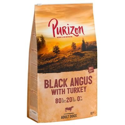 2x12kg Adult Angus Beef & Turkey Grain-Free Purizon Dry Dog Food