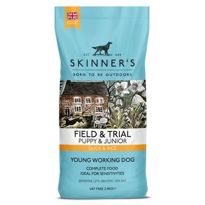 2x2.5kg Puppy Duck & Rice Skinner's Field & Trial Dry Dog Food
