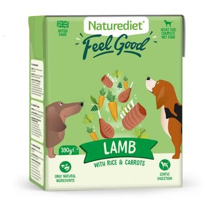 18x390g Lamb Naturediet Feel Good Adult Wet Dog Food