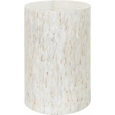 Katico 19"H x 13"W x 13"D End Table Ivory/Tan End Table - Hauteloom