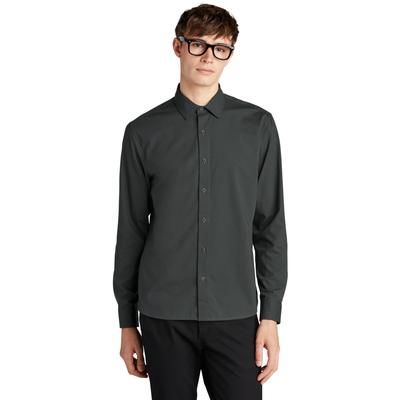 Mercer+Mettle MM2000 Long Sleeve Stretch Woven Shirt in Anchor Grey size XS | Cotton/Polyester/Spandex
