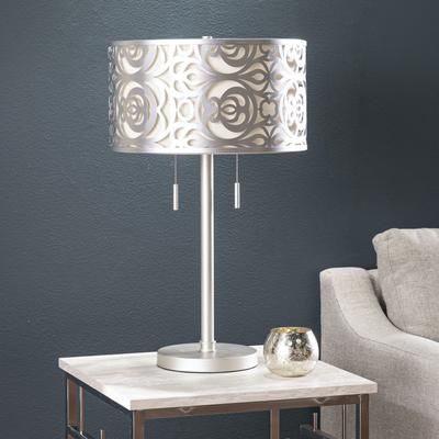 Vedrix Table Lamp by SEI Furniture in Silver