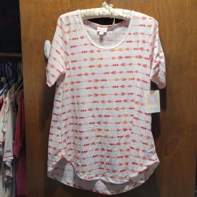 Lularoe Tops | Lularoe Morgan Tee | Color: Pink/White | Size: S