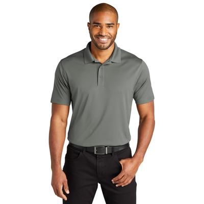 Port Authority K863 C-FREE Performance Polo Shirt in Smoke Grey size Medium | Recycled Polyester