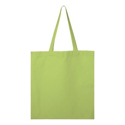 Q-Tees Q800 Promotional Tote Bag in Lime | Canvas Q0800