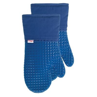 Waffle Silicone Oven Mitts, Set Of 2 Oven Mitt by RITZ in Blue