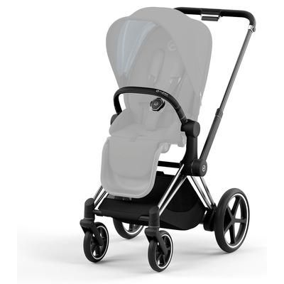 Cybex ePriam 2 Electronic Assist Stroller Frame - Chrome / Black