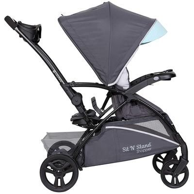 Baby Trend Sit N Stand 5-in-1 Shopper Double Stroller - Blue Mist
