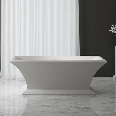 Randolph Morris Quin 67 Inch Acrylic Double Ended Pedestal Tub RMTW197-BN