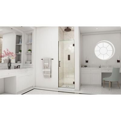 Dreamline DreamLine Unidoor 30 inch W x 72 inch H Frameless Hinged Shower Door in Oil Rubbed Bronze SHDR-20307210F-06