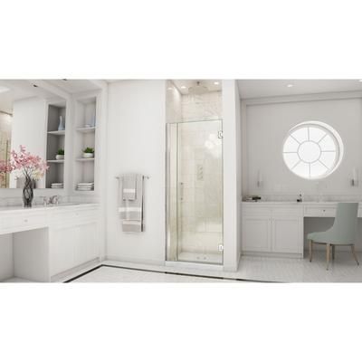 Dreamline DreamLine Unidoor 34 - 35 inch W x 72 inch H Frameless Hinged Shower Door in Brushed Nickel SHDR-20347210-04
