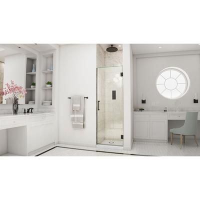 Dreamline DreamLine Unidoor 23 inch W x 72 inch H Frameless Hinged Shower Door in Matte Black SHDR-20237210F-09