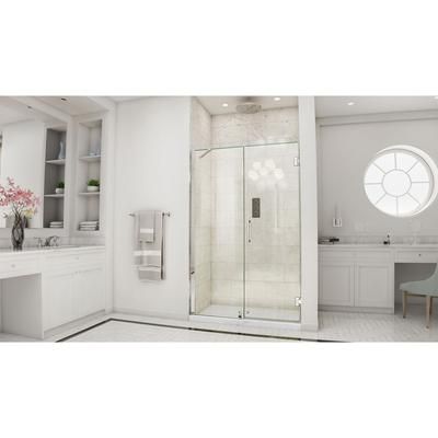 Dreamline DreamLine Unidoor 47 - 48 inch W x 72 inch H Frameless Hinged Shower Door with Support Arm in Chrome SHDR-20477210C-01