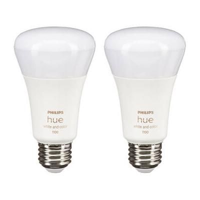 Philips Hue A19 Bulb with Bluetooth (White & Color Ambiance, 2-Pack) - [Site discount] 563361
