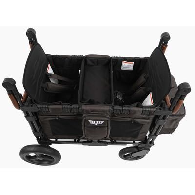 Keenz XC Luxury Comfort (2 Seater) Stroller Wagon - Charcoal Black