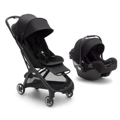 Bugaboo Butterfly + Turtle One Travel System - Black / Midnight Black / Black