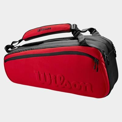 Wilson Super Tour 6 Pack Clash v2 Black/Red Tennis Bags