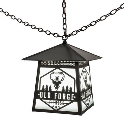 "16"Sq Personalized Fitness Pendant - Meyda Lighting 172002"