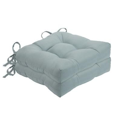 Chase Tufted Chair Seat Cushions by Achim Home Décor in Ice Blue